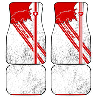 Switzerland Flag Car Mats Swiss Map Red-White Distressed - Wonder Print Shop