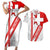 Switzerland Flag Couples Matching Short Sleeve Bodycon Dress and Hawaiian Shirt Swiss Map Red-White Distressed - Wonder Print Shop