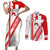 Switzerland Flag Couples Matching Short Sleeve Bodycon Dress and Long Sleeve Button Shirt Swiss Map Red-White Distressed - Wonder Print Shop