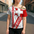 Switzerland Flag Cross Shoulder Shirt Swiss Map Red-White Distressed - Wonder Print Shop