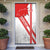 Switzerland Flag Door Cover Swiss Map Red-White Distressed - Wonder Print Shop