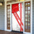 Switzerland Flag Door Cover Swiss Map Red-White Distressed - Wonder Print Shop