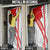 Switzerland Flag Door Cover Swiss Map Red-White Distressed - Wonder Print Shop