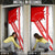 Switzerland Flag Door Cover Swiss Map Red-White Distressed - Wonder Print Shop