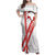 Switzerland Flag Family Matching Off Shoulder Maxi Dress and Hawaiian Shirt Swiss Map Red-White Distressed - Wonder Print Shop