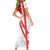 Switzerland Flag Family Matching Short Sleeve Bodycon Dress and Hawaiian Shirt Swiss Map Red-White Distressed - Wonder Print Shop