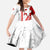 Switzerland Flag Family Matching Summer Maxi Dress and Hawaiian Shirt Swiss Map Red-White Distressed - Wonder Print Shop