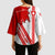 Switzerland Flag Kimono Sleeve Blouse Swiss Map Red-White Distressed - Wonder Print Shop