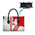 Switzerland Flag Leather Bag Swiss Map Red-White Distressed - Wonder Print Shop