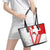 Switzerland Flag Leather Tote Bag Swiss Map Red-White Distressed - Wonder Print Shop