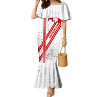 Switzerland Flag Mermaid Dress Swiss Map Red-White Distressed - Wonder Print Shop