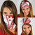 Switzerland Flag Neck Gaiter Swiss Map Red-White Distressed TS04