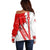 Switzerland Flag Off Shoulder Sweater Swiss Map Red-White Distressed - Wonder Print Shop