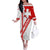 Switzerland Flag Off The Shoulder Long Sleeve Dress Swiss Map Red-White Distressed - Wonder Print Shop