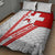 Switzerland Flag Quilt Bed Set Swiss Map Red-White Distressed - Wonder Print Shop