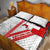Switzerland Flag Quilt Bed Set Swiss Map Red-White Distressed - Wonder Print Shop