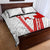 Switzerland Flag Quilt Bed Set Swiss Map Red-White Distressed - Wonder Print Shop