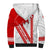 Switzerland Flag Sherpa Hoodie Swiss Map Red-White Distressed - Wonder Print Shop