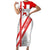 Switzerland Flag Short Sleeve Bodycon Dress Swiss Map Red-White Distressed - Wonder Print Shop