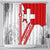 Switzerland Flag Shower Curtain Swiss Map Red-White Distressed - Wonder Print Shop