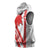 Switzerland Flag Sleeveless Hoodie Swiss Map Red-White Distressed - Wonder Print Shop