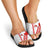 Switzerland Flag Slide Sandals Swiss Map Red-White Distressed - Wonder Print Shop