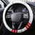 Switzerland Flag Steering Wheel Cover Swiss Map Red-White Distressed - Wonder Print Shop