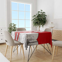 Switzerland Flag Tablecloth Swiss Map Red-White Distressed - Wonder Print Shop
