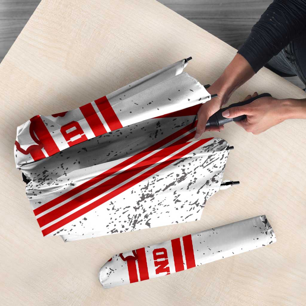 Switzerland Flag Umbrella Swiss Map Red-White Distressed - Wonder Print Shop