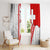 Switzerland Flag Window Curtain Swiss Map Red-White Distressed - Wonder Print Shop