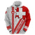 Switzerland Flag Zip Hoodie Swiss Map Red-White Distressed - Wonder Print Shop