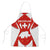 Switzerland Flag Apron with Floral Pattern Red and White Sportswear - Wonder Print Shop