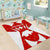 Switzerland Flag Area Rug with Floral Pattern Red and White Sportswear - Wonder Print Shop
