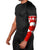 Switzerland Flag Arm Sleeves with Floral Pattern Red and White Sportswear - Wonder Print Shop
