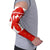 Switzerland Flag Arm Sleeves with Floral Pattern Red and White Sportswear - Wonder Print Shop