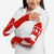 Switzerland Flag Arm Sleeves with Floral Pattern Red and White Sportswear - Wonder Print Shop