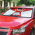 Switzerland Flag Auto Sun Shade with Floral Pattern Red and White Sportswear - Wonder Print Shop