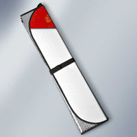 Switzerland Flag Auto Sun Shade with Floral Pattern Red and White Sportswear - Wonder Print Shop