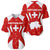 Switzerland Flag Baseball Jersey with Floral Pattern Red and White Sportswear - Wonder Print Shop