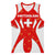 Switzerland Flag Basketball Jersey with Floral Pattern Red and White Sportswear - Wonder Print Shop