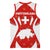 Switzerland Flag Basketball Jersey with Floral Pattern Red and White Sportswear - Wonder Print Shop