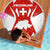 Switzerland Flag Beach Blanket with Floral Pattern Red and White Sportswear - Wonder Print Shop