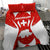 Switzerland Flag Bedding Set with Floral Pattern Red and White Sportswear - Wonder Print Shop