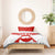 Switzerland Flag Bedding Set with Floral Pattern Red and White Sportswear - Wonder Print Shop