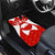 Switzerland Flag Car Mats with Floral Pattern Red and White Sportswear - Wonder Print Shop