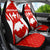 Switzerland Flag Car Seat Cover with Floral Pattern Red and White Sportswear - Wonder Print Shop