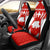 Switzerland Flag Car Seat Cover with Floral Pattern Red and White Sportswear - Wonder Print Shop