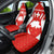 Switzerland Flag Car Seat Cover with Floral Pattern Red and White Sportswear - Wonder Print Shop