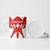 Switzerland Flag Ceramic Mug with Floral Pattern Red and White Sportswear - Wonder Print Shop