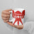 Switzerland Flag Ceramic Mug with Floral Pattern Red and White Sportswear - Wonder Print Shop